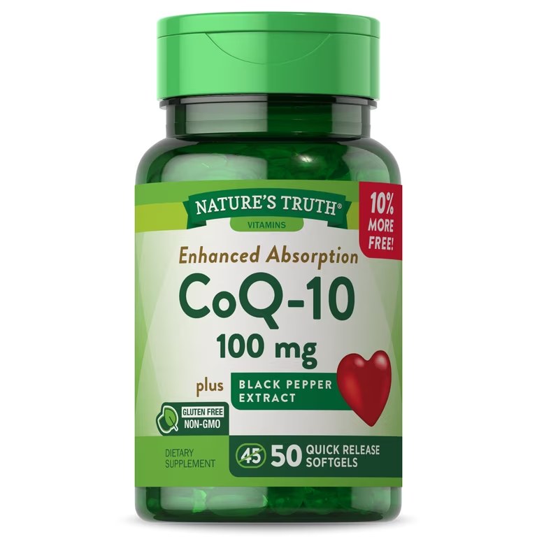 [JPR-0432] NATURE'S TRUTH COQ-10 100MG/ BLACK PEPPER EXTRACT SOFTGELS 50'S