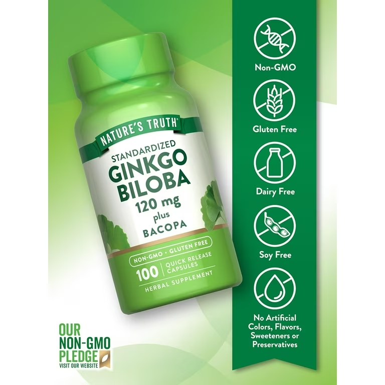 [JPR-0440] NATURE'S TRUTH GINKO BILOBA 120MG CAPS 100'S