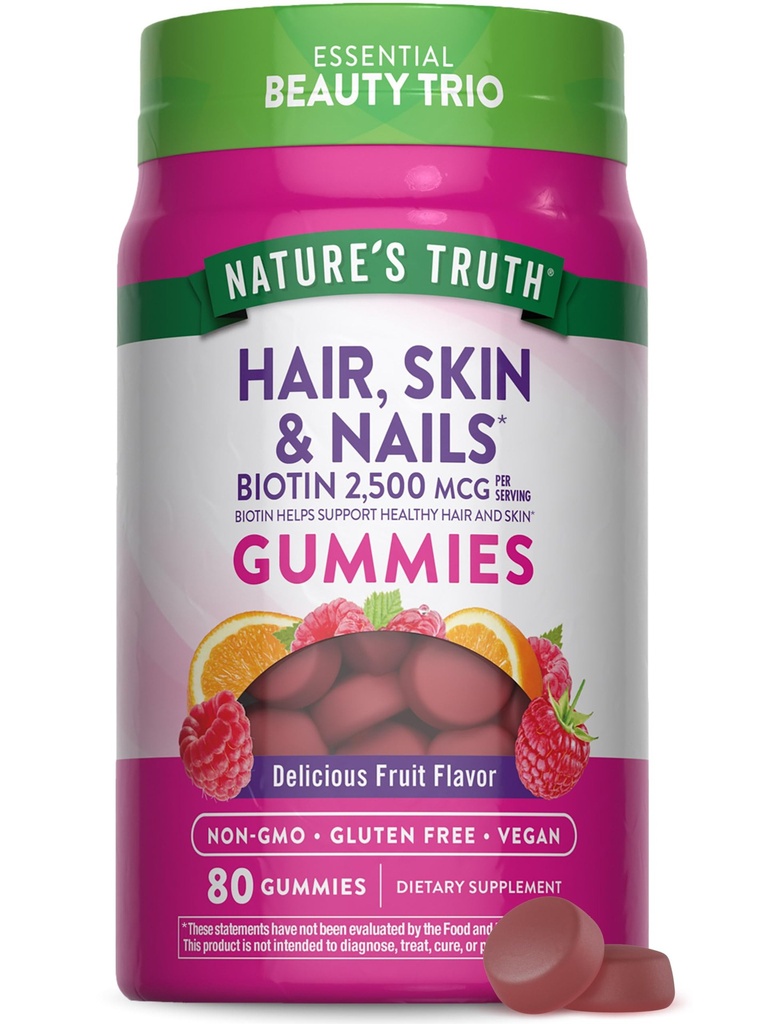 [JPR-0441] NATURE'S TRUTH HAIR, SKIN AND NAILS GUMMIES 80'S