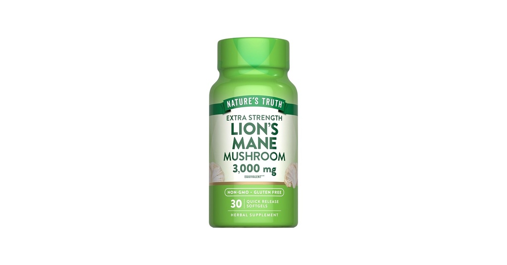 [JPR-0444] NATURE'S TRUTH LION'S MANE 3000MG SOFTGELS 30'S
