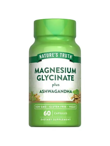 [JPR-0450] NATURE'S TRUTH MAGNESIUM GLYCINATE+ASHWAGANDA 60'S