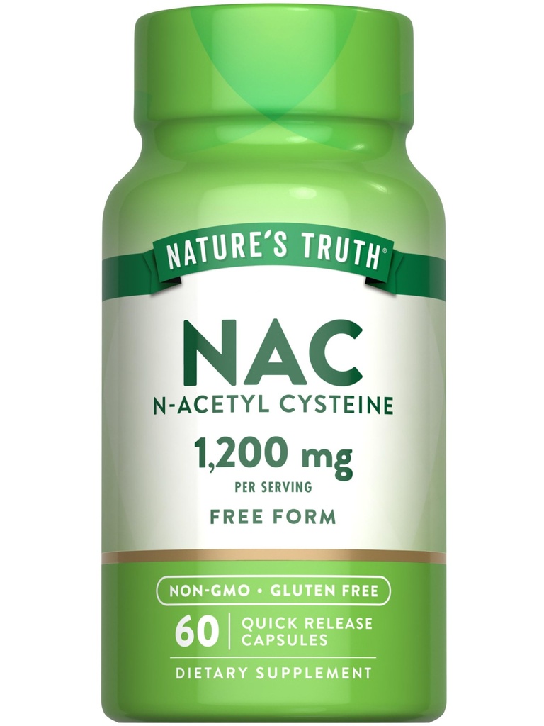 [JPR-0454] NATURE'S TRUTH N-ACETYL CYSTEINE 1200MG CAPS 60'S
