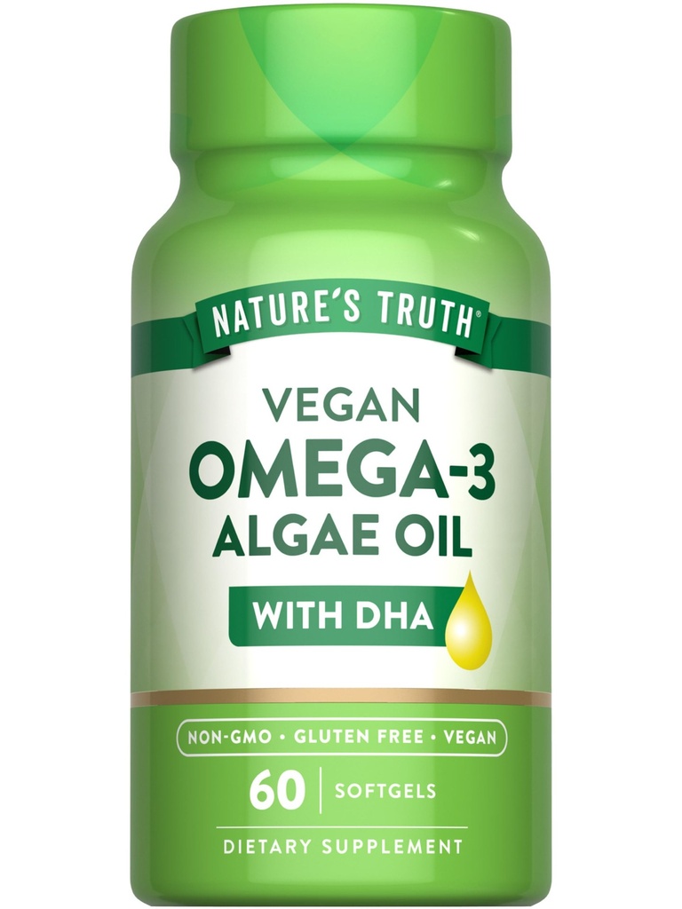 [JPR-0456] NATURE'S TRUTH OMEGA-3 ALGAE OIL SOFTGELS 60'S