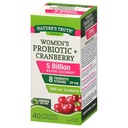 NATURE'S TRUTH WOMEN'S DAILY PROBIOTIC+CRANBERRY CAPS 40'S