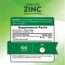 NATURE'S TRUTH ZINC GLUCONATE 50MG 100'S TABS