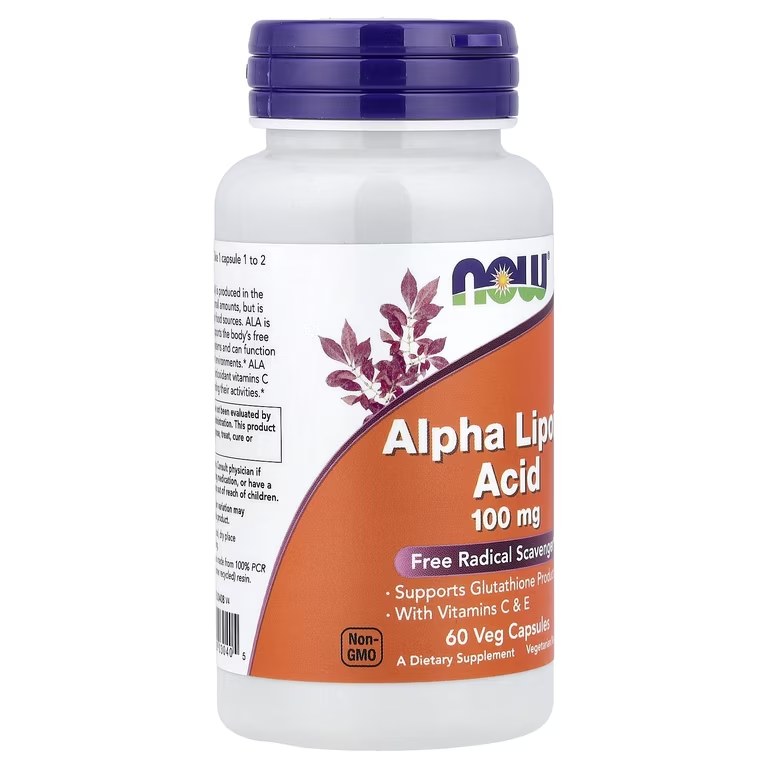 [JPR-0474] NOW ALPHA LIPILOIC ACID 100MG CAPS 60'S