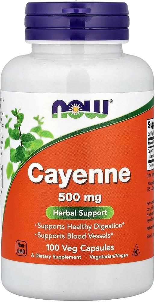 [JPR-0493] NOW CAYENNE 500MG CAPS 100'S