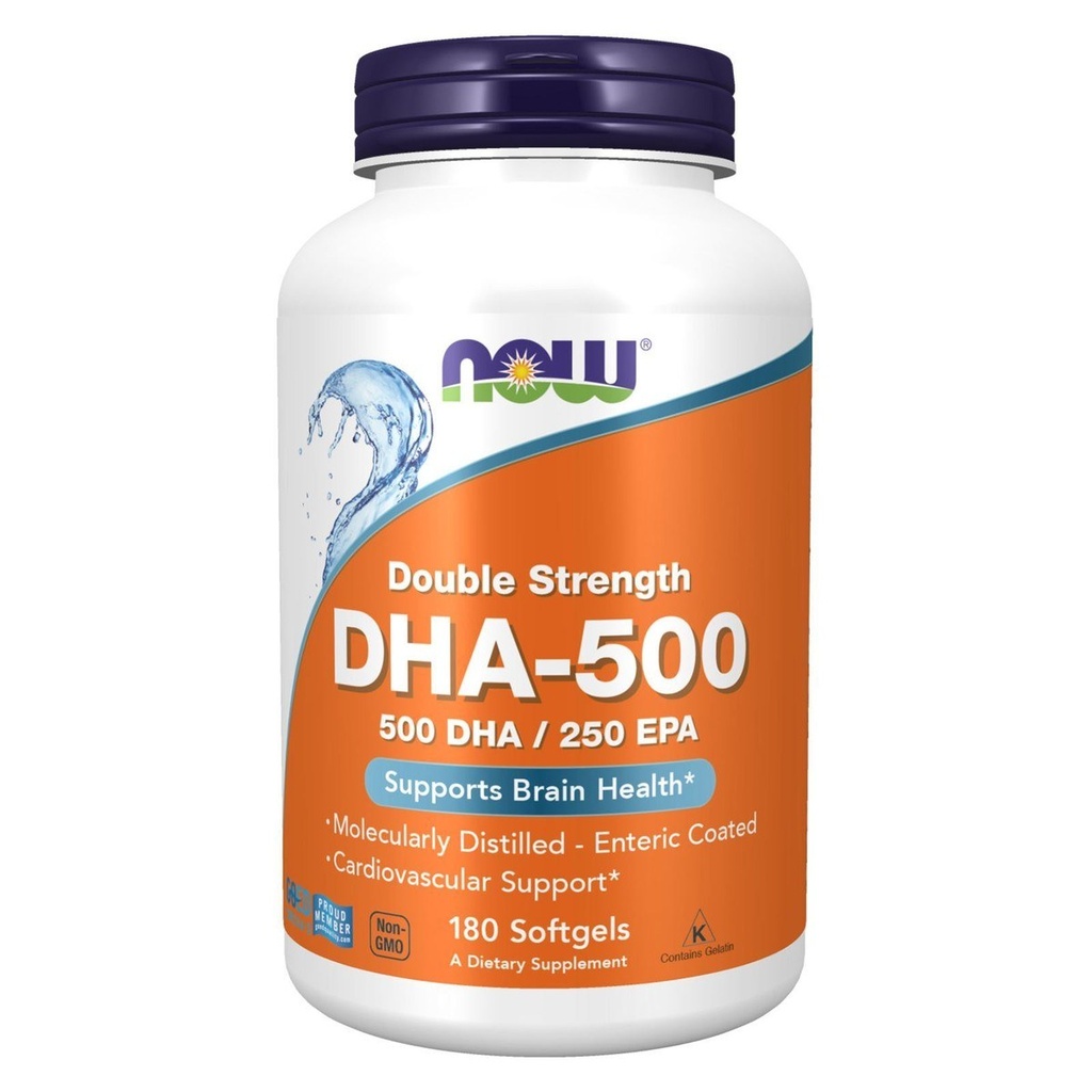 [JPR-0506] NOW DHA 500MG CAPS 180