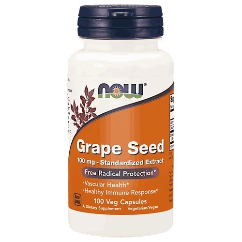 [JPR-0520] NOW GRAPE SEED 100MG CAPS 100'S