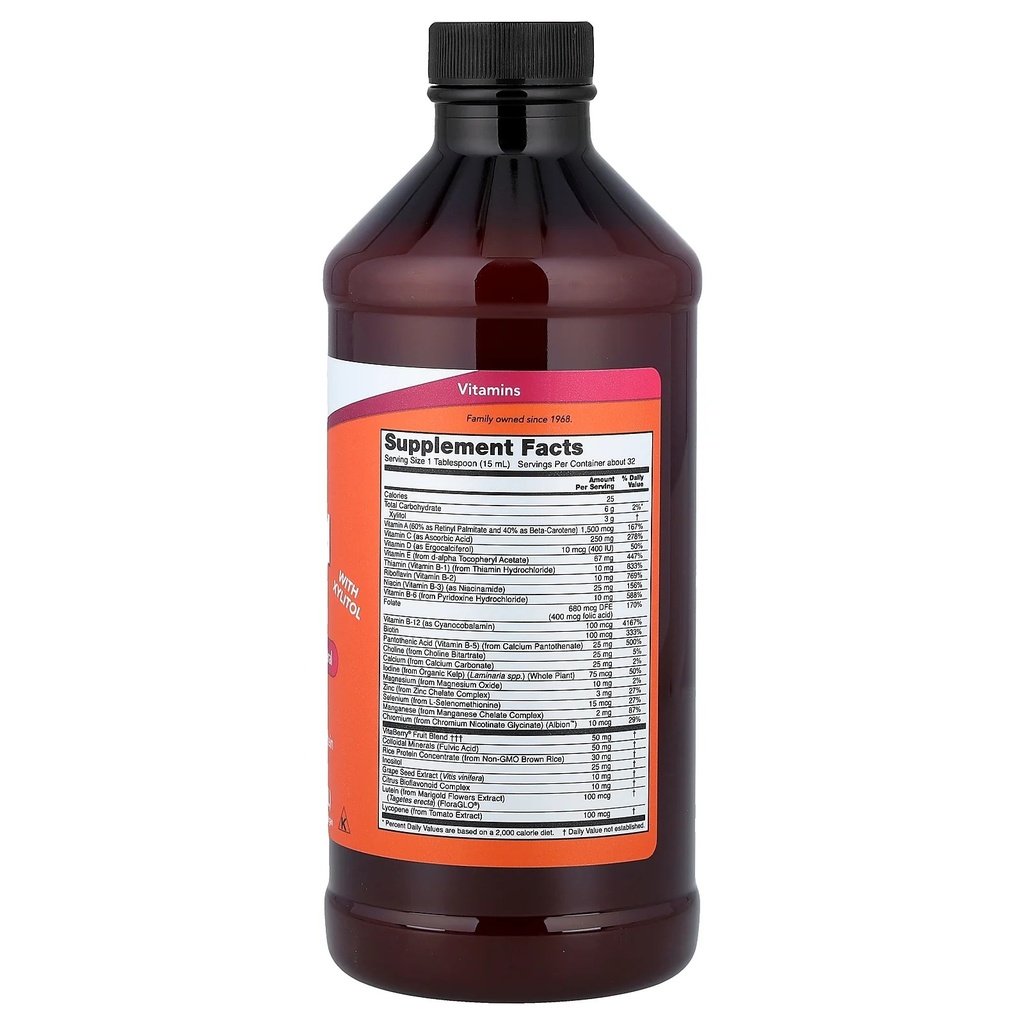 [JPR-0537] NOW LIQUID MULTIVITAMIN ORANGE 473ML