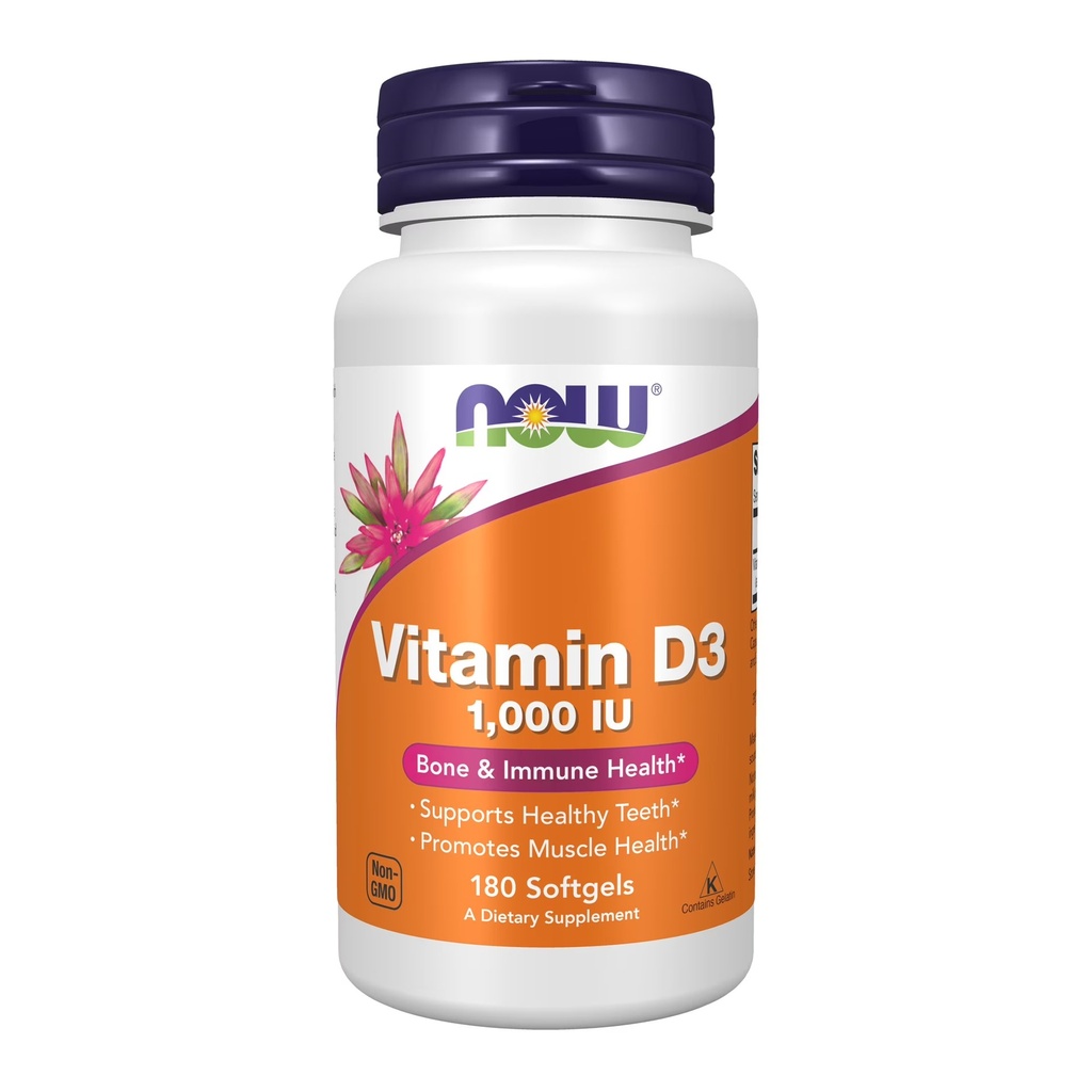 [JPR-0585] NOW VITAMIN D3 1000I.U 180'S