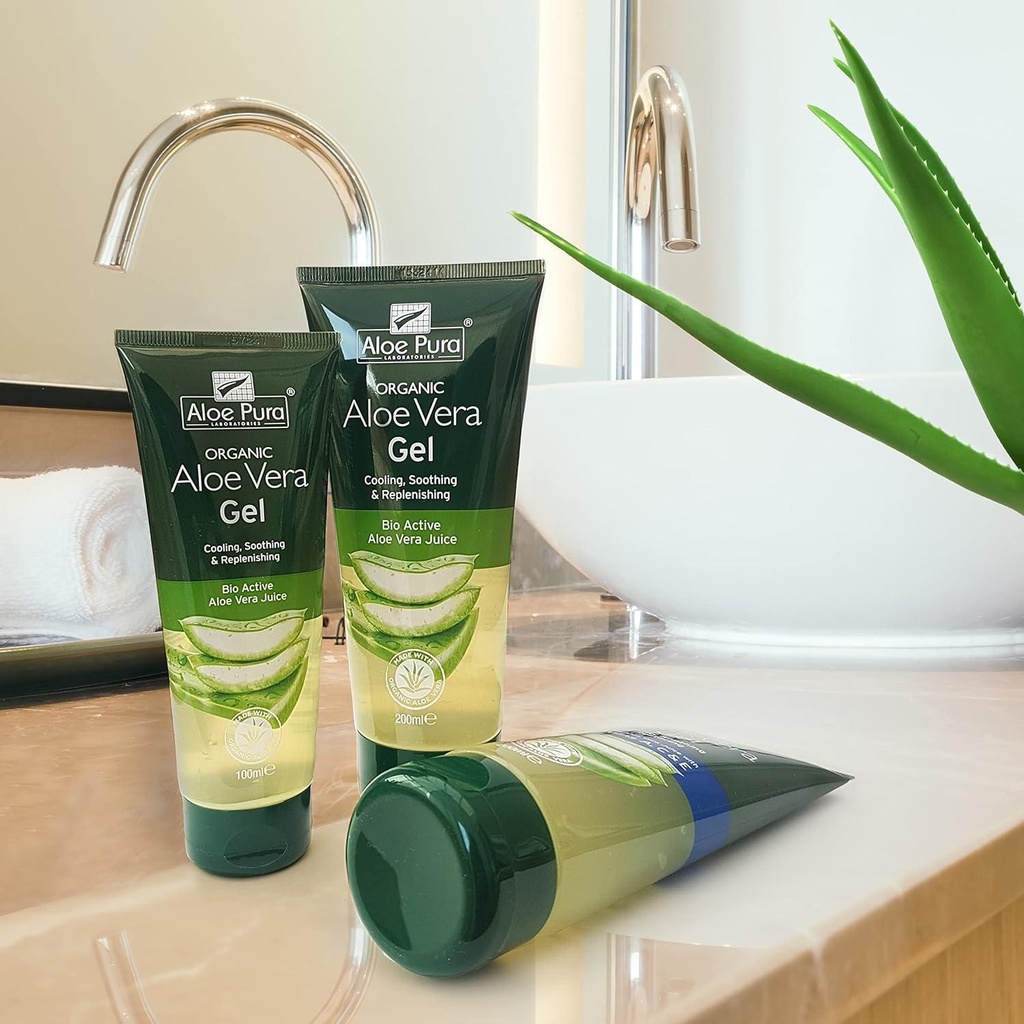 [JPR-0599] OPTIMA ALOE VERA GEL 99.9% ( cooling soothing & reple.)200ML