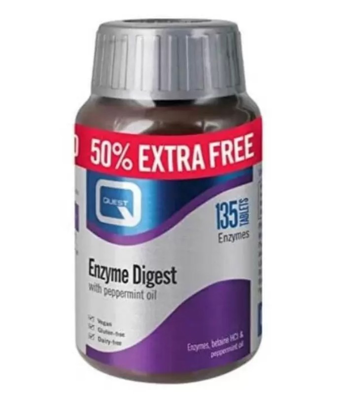 [JPR-0643] QUEST ENZYME DIGEST TABS BONUS 135'S FOR 90'S