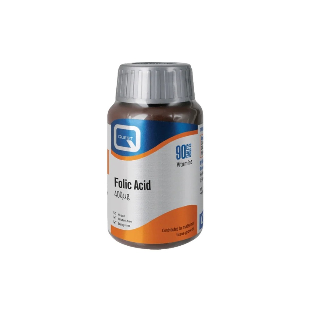 [JPR-0646] QUEST FOLIC ACID 400UG TABS 90'S