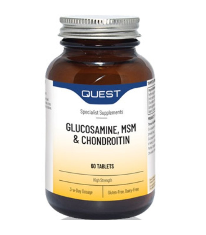 [JPR-0648] QUEST GLUCOSAMINE, MSM & CHONDROITIN TABS BONUS 90