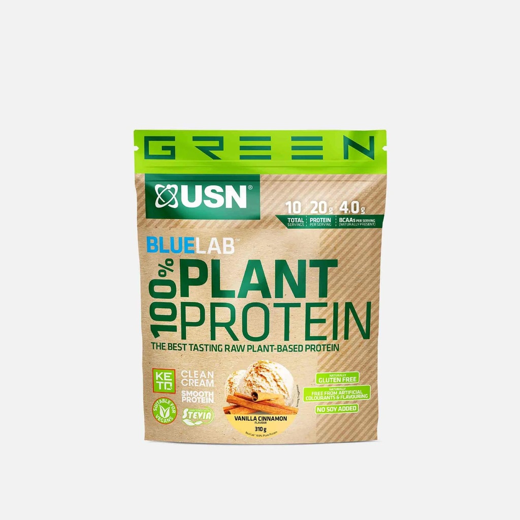 [JPR-0725] USN BLUELAB 100% PLANT PROTEIN VANILLA CINNAMON 310G
