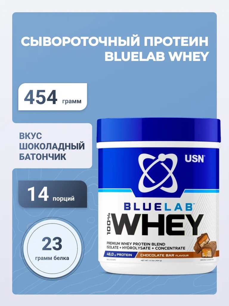 [JPR-0730] USN BLUELAB 100% PREMIUM WHEY 454G BAR ONE