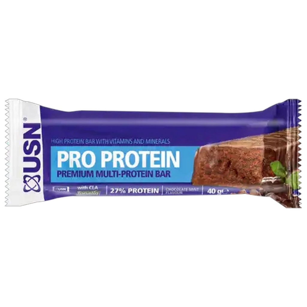 [JPR-0799] USN PRO PROTEIN BAR 40G CHOC MINT