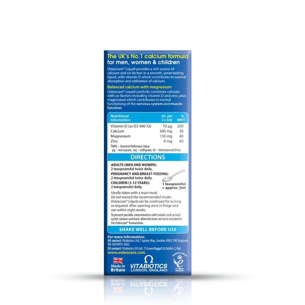 [JPR-0889] VITABIOTICS OSTEOCARE LIQUID 200ML