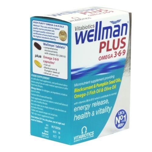 [JPR-0918] VITABIOTICS WELLMAN PLUS OMEGA 3 6 9 CAPS 56'S