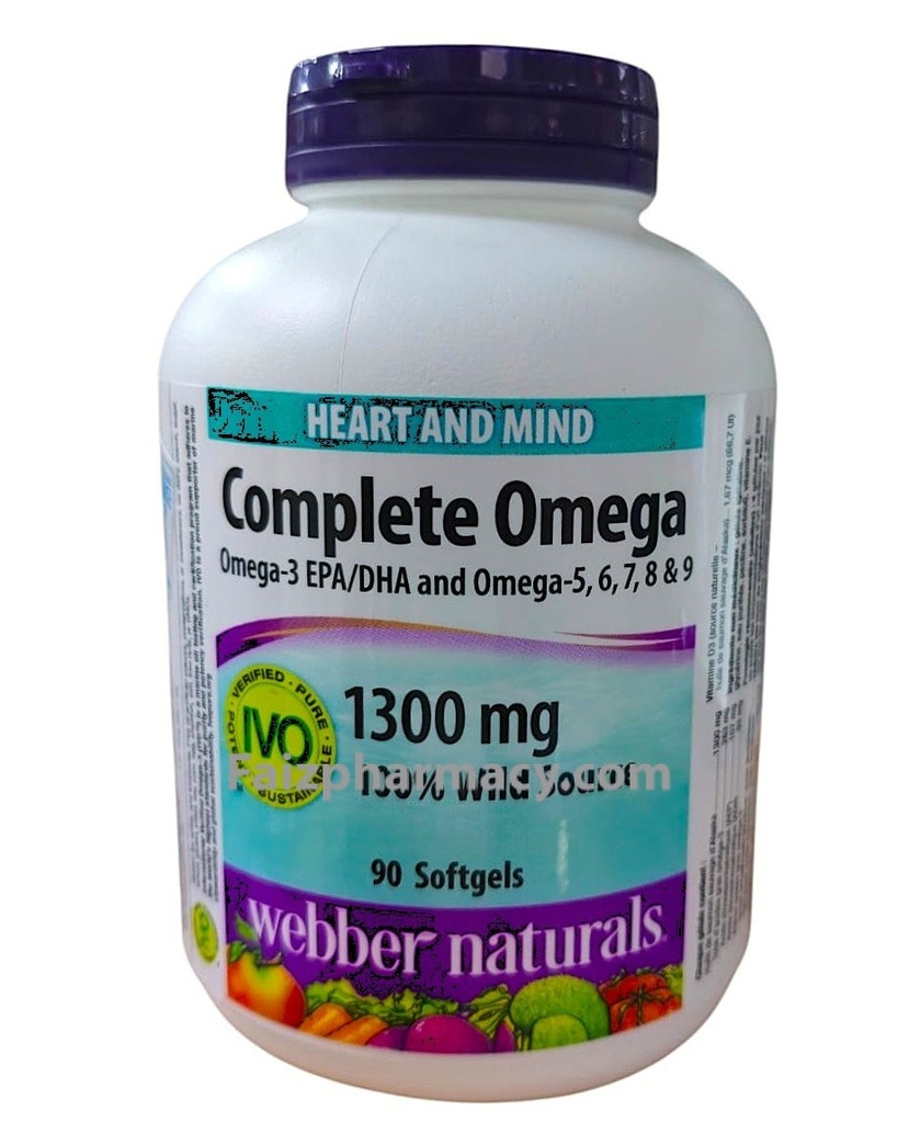 [JPR-0941] WEBBER NATURALS COMPLETE OMEGA 1300MG 90'S