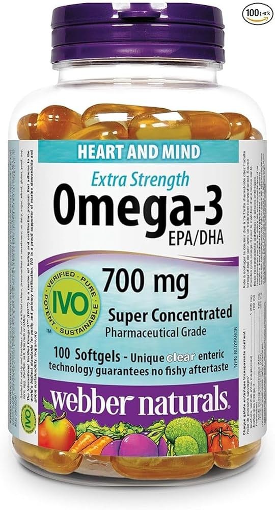 [JPR-0943] WEBBER NATURALS EXTRA STRENGTH OMEGA-3 700MG SOFTGELS 100'S