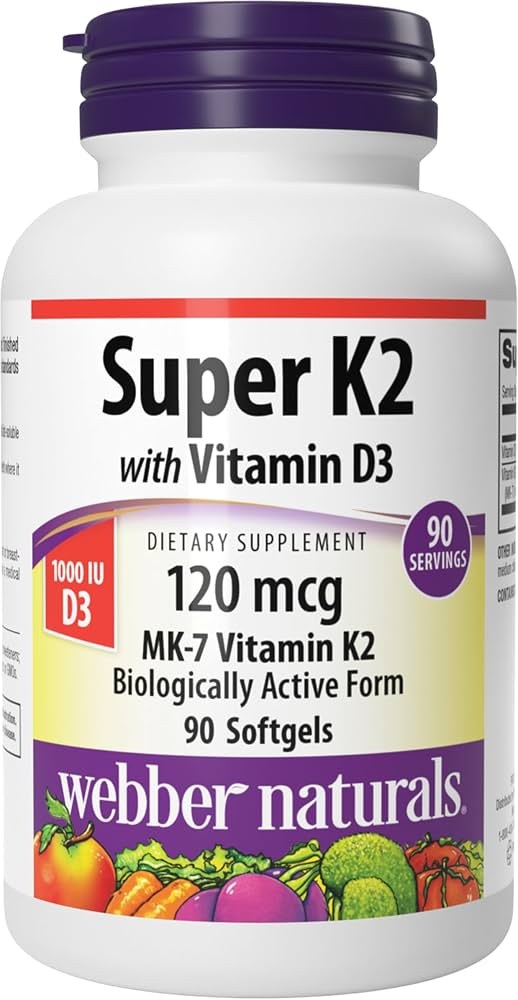 [JPR-0945] WEBBER NATURALS K2+D3 120MCG/1000IU SOFTGELS 30'S