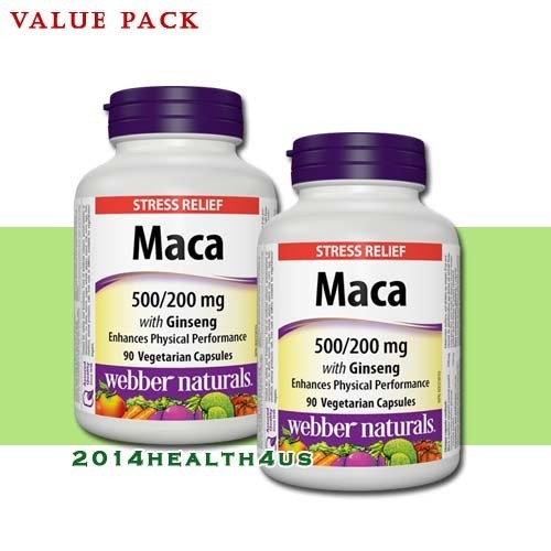 [JPR-0949] WEBBER NATURALS MACA ENERGY WITH GINSENG VEG CAPS 90'S