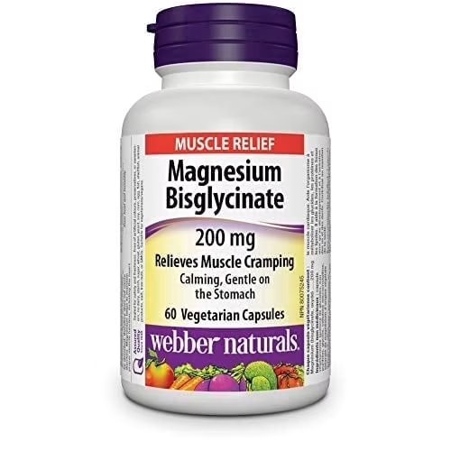 [JPR-0951] WEBBER NATURALS MAG. BISGLYCINATE 200MG VEG CAPS 60'S