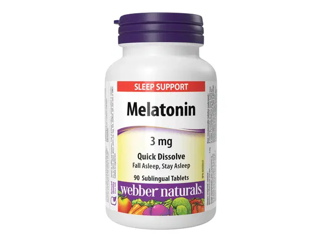 [JPR-0953] WEBBER NATURALS MELATONIN 3MG QUICK DISSOLVING TABS 90'S