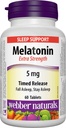 WEBBER NATURALS MELATONIN 5MG TIME RELEASE TABS 60'S