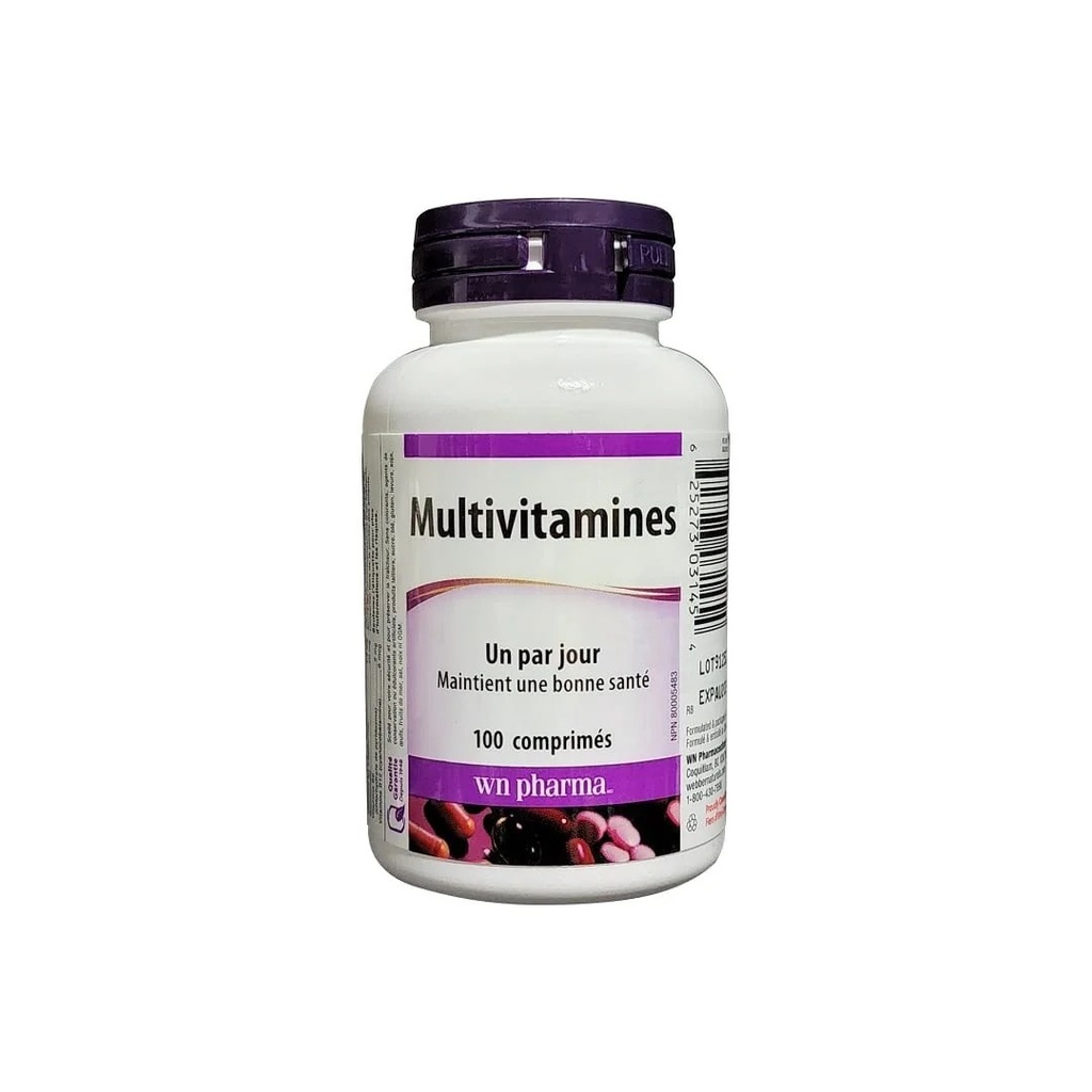 [JPR-0955] WEBBER NATURALS MULTIVITAMINS & MINERALS TABS 100'S
